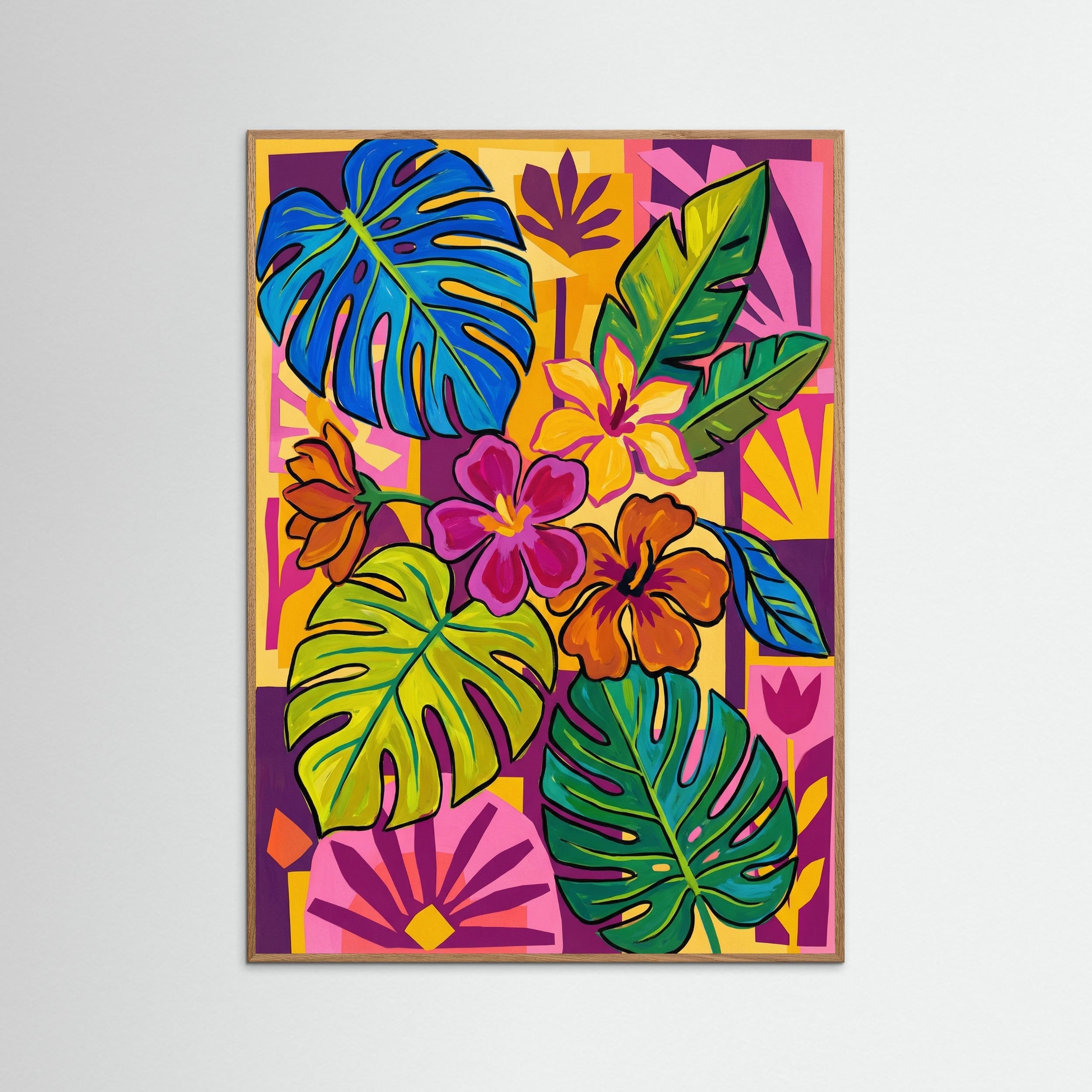 Oak Nature Vibrant Abstract Portrait Orange