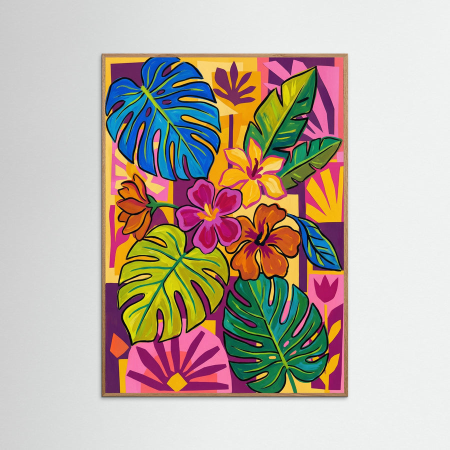 Vibrant Abstract Portrait Orange