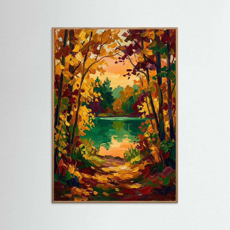 Vibrant Autumn Harbor