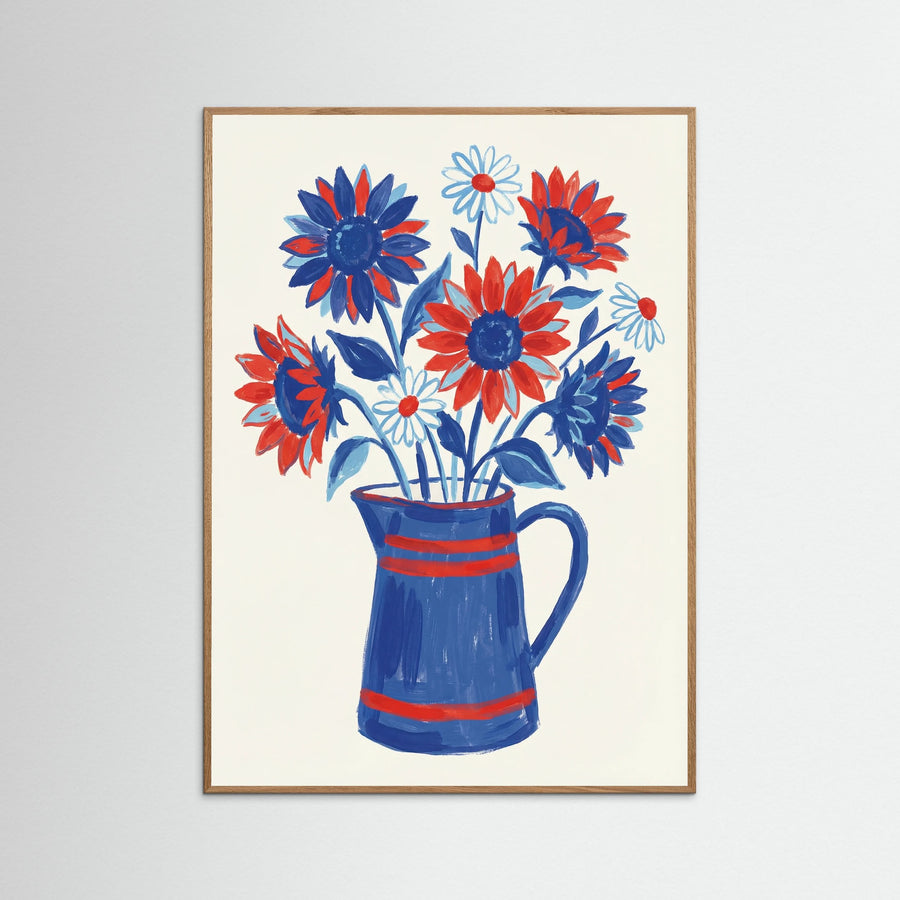 Vibrant Bloom Blue