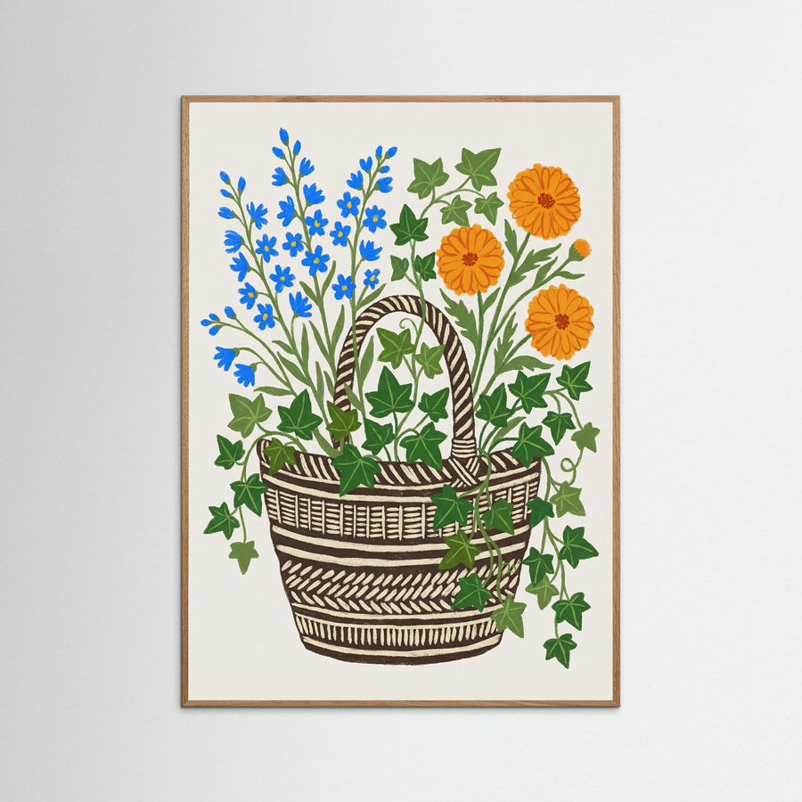 Vibrant Botanical Urn