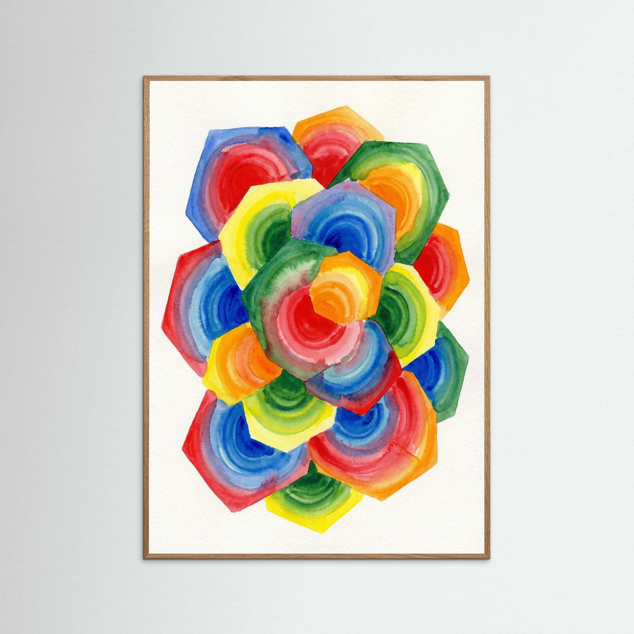 Oak Nature Vibrant Concentric Harmony