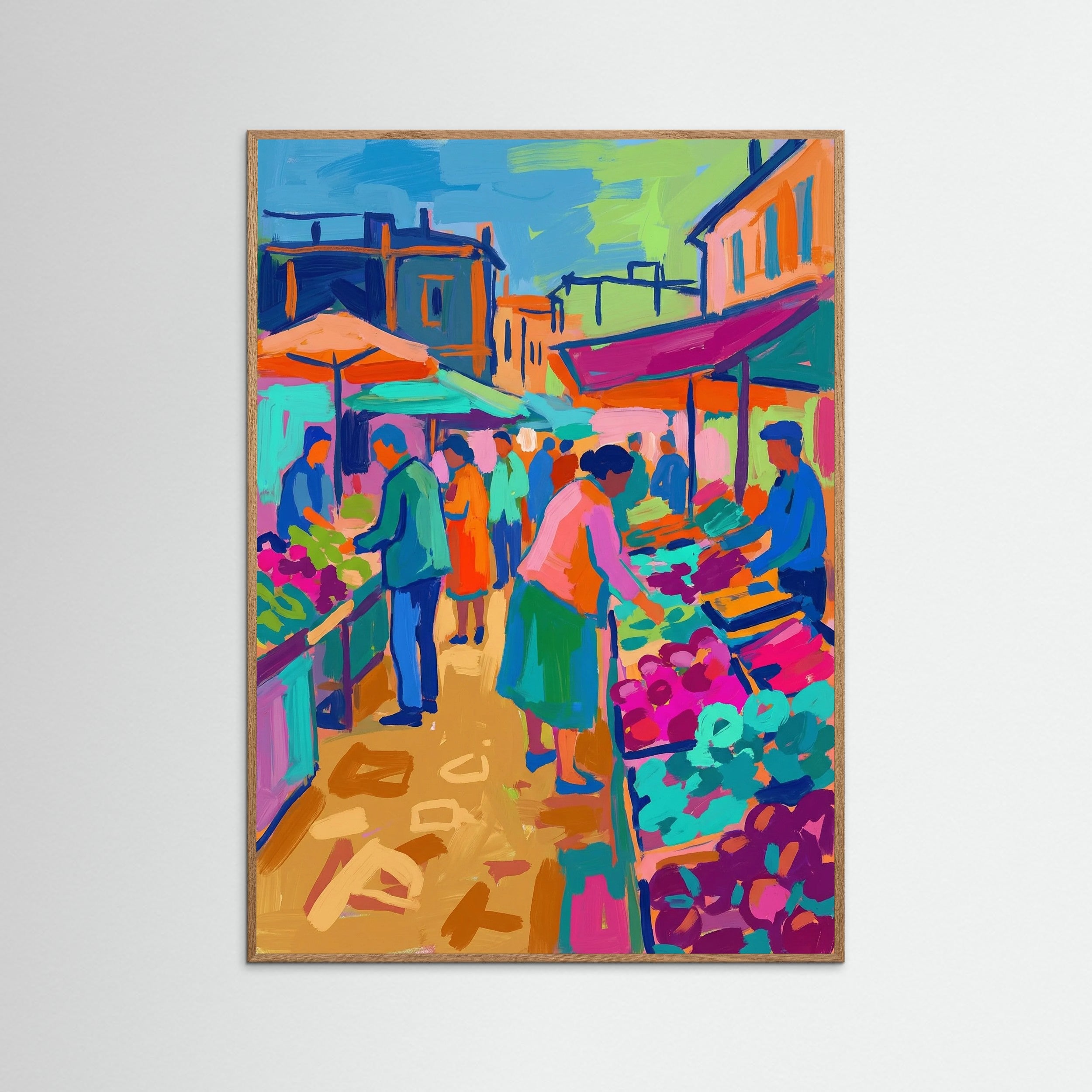 Oak Nature Vibrant Fauvist Figure