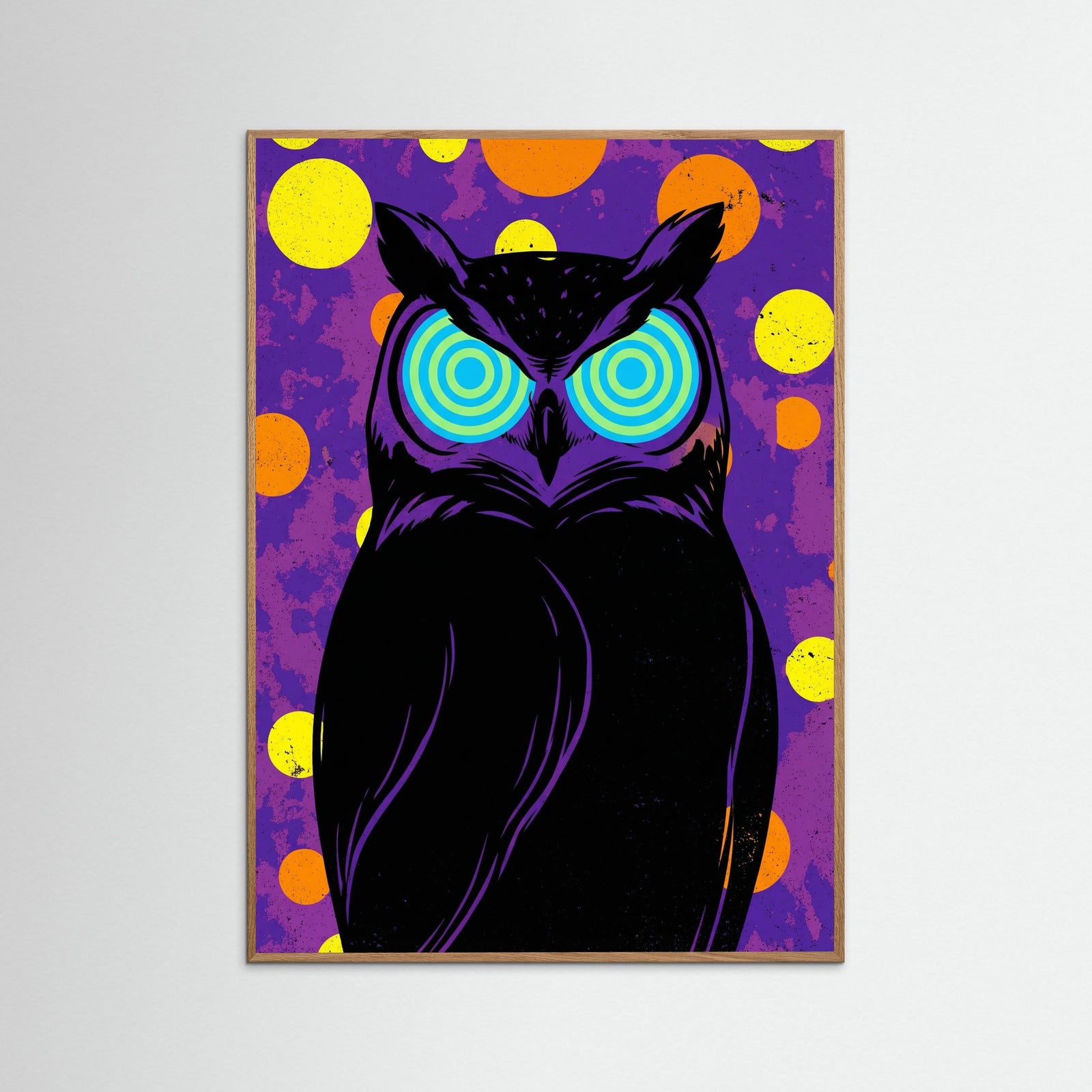 Oak Nature Vibrant Feline Gaze