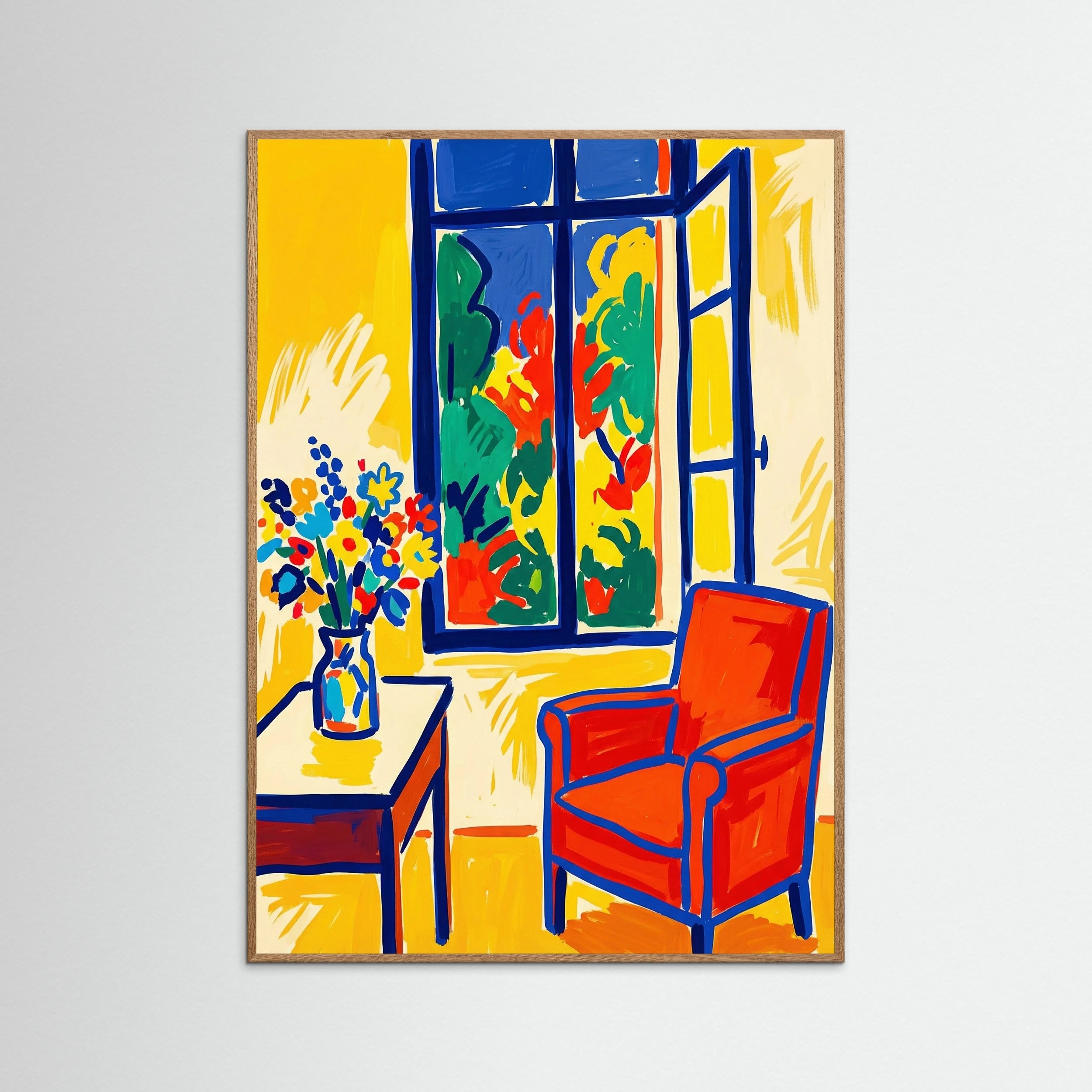 Oak Nature Vibrant Forms Blue