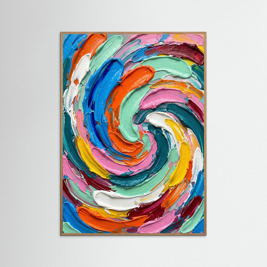 Vibrant Impasto Blocks