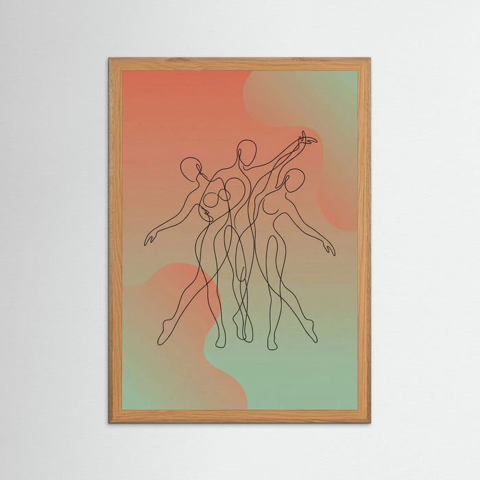 Oak Nature Vibrant Movement Poster