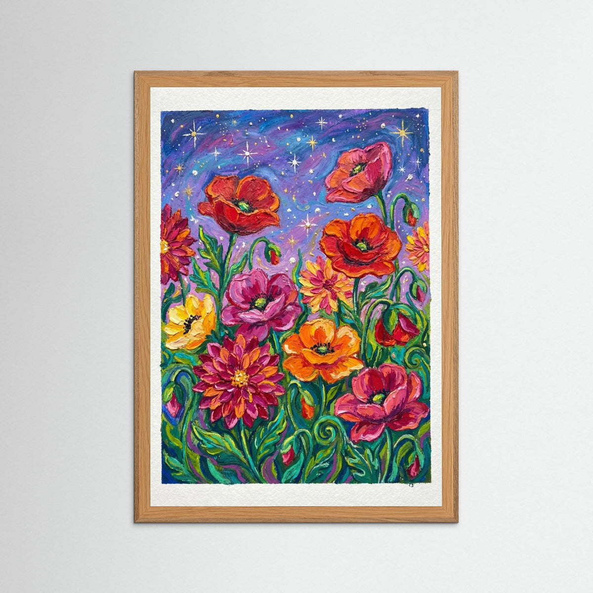 Oak Nature Vibrant Sunflower Dream