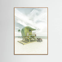 Oak Nature Vintage Florida Flair at Miami Beach Poster