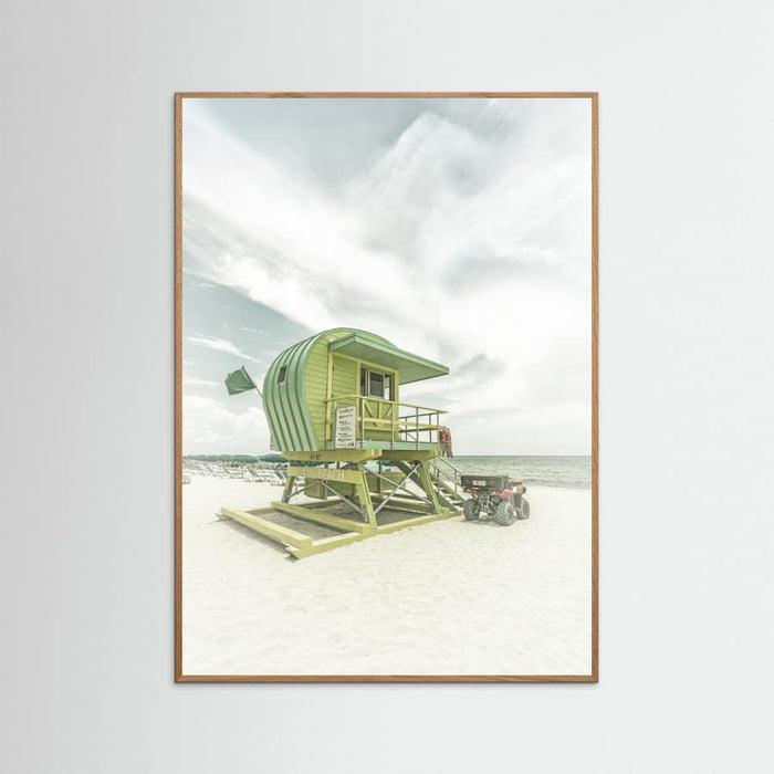 Vintage Florida Flair at Miami Beach Poster – poster and art print