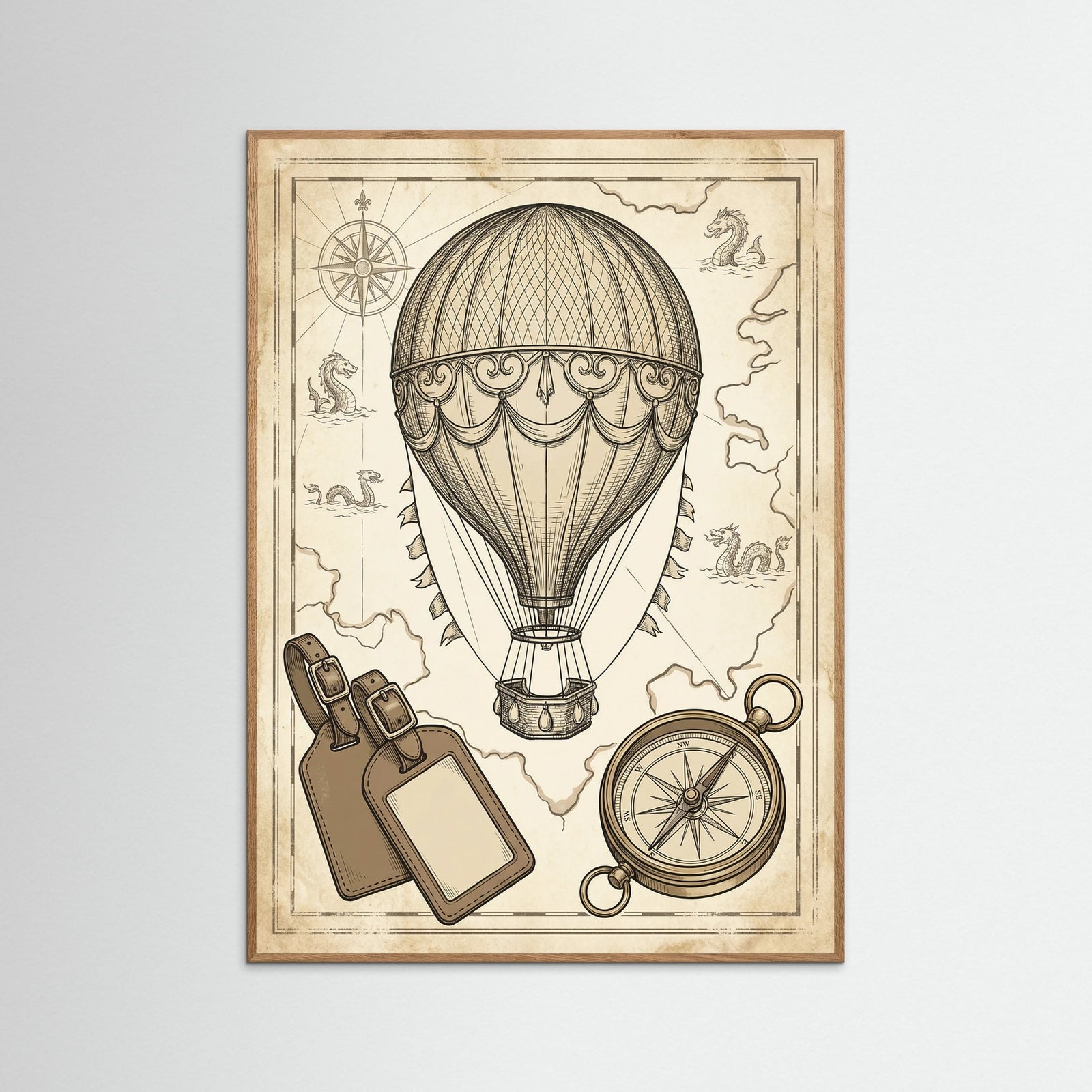 Oak Nature Vintage Travel Elegance