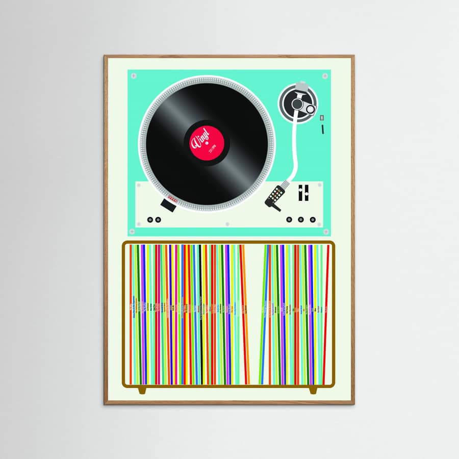 Vinyl Stack Poster – poster and art print