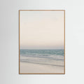 Warm Serene Beach Landscape Clear Sky Poster – plakat og kunsttryk