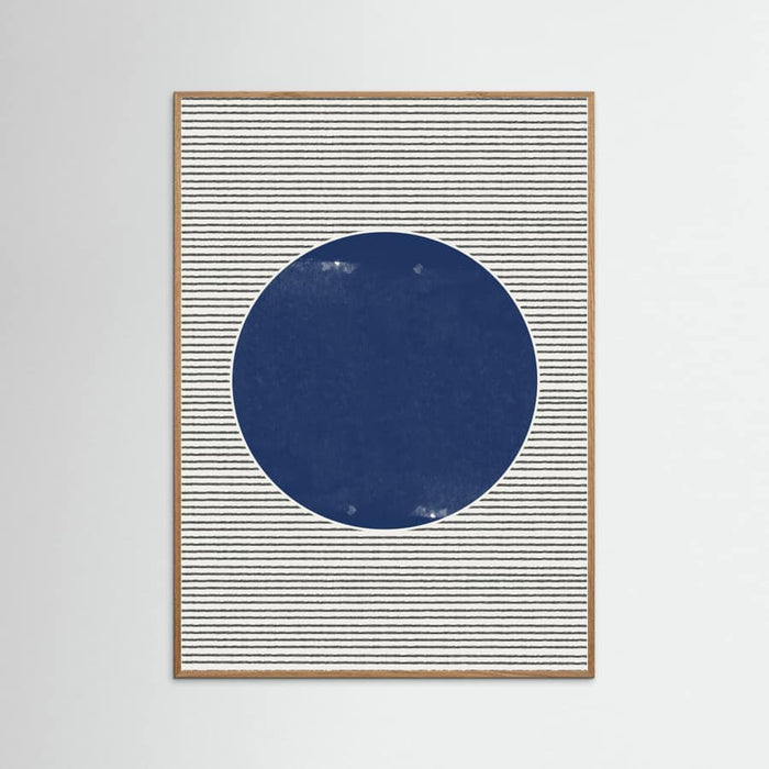 Poster Watercolor Circle and Stripes – poster e stampa artistica