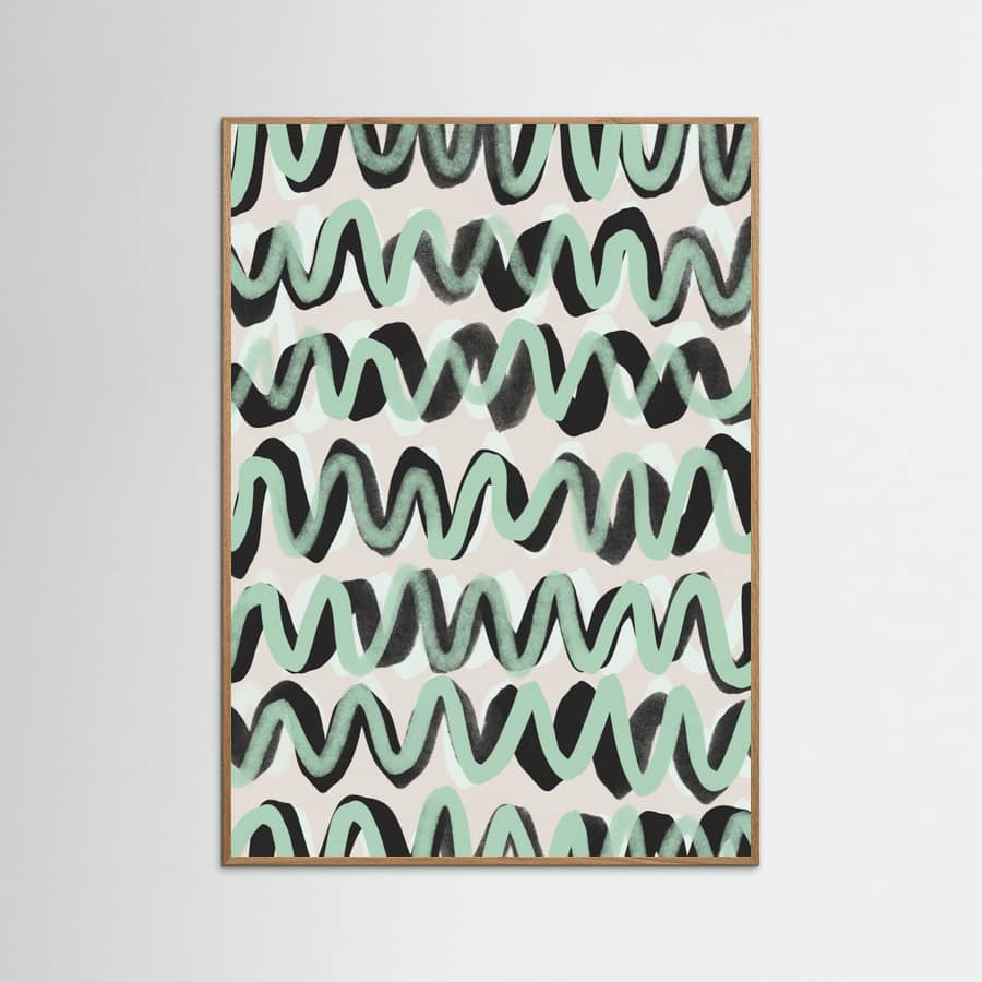 Wave Motion Rhythm Poster