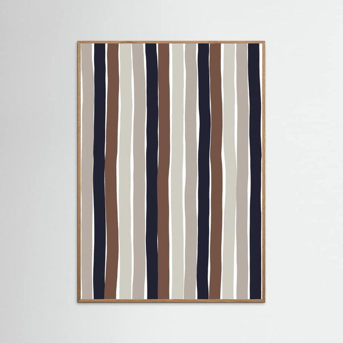 Wavy Earth Stripes Poster – poster and art print