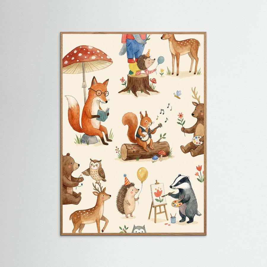 Whimsical Alphabet Beige