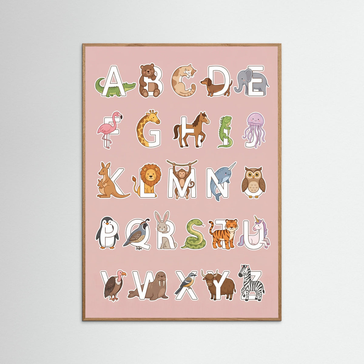 Oak Nature Whimsical Number Animals