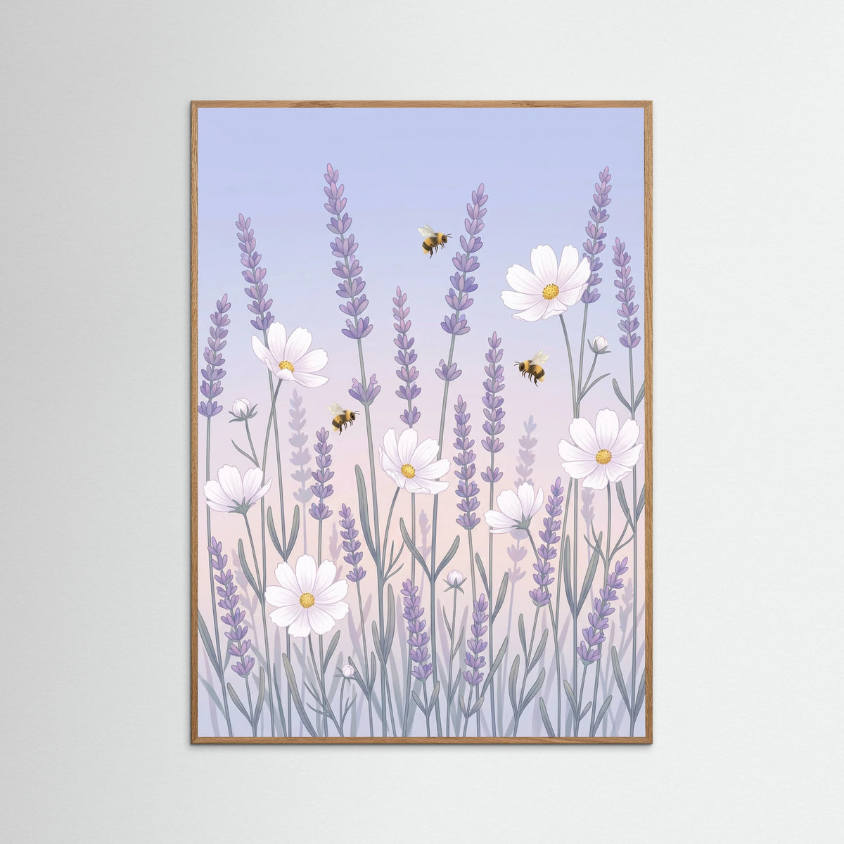 Oak Nature Whimsical Poppy Garden