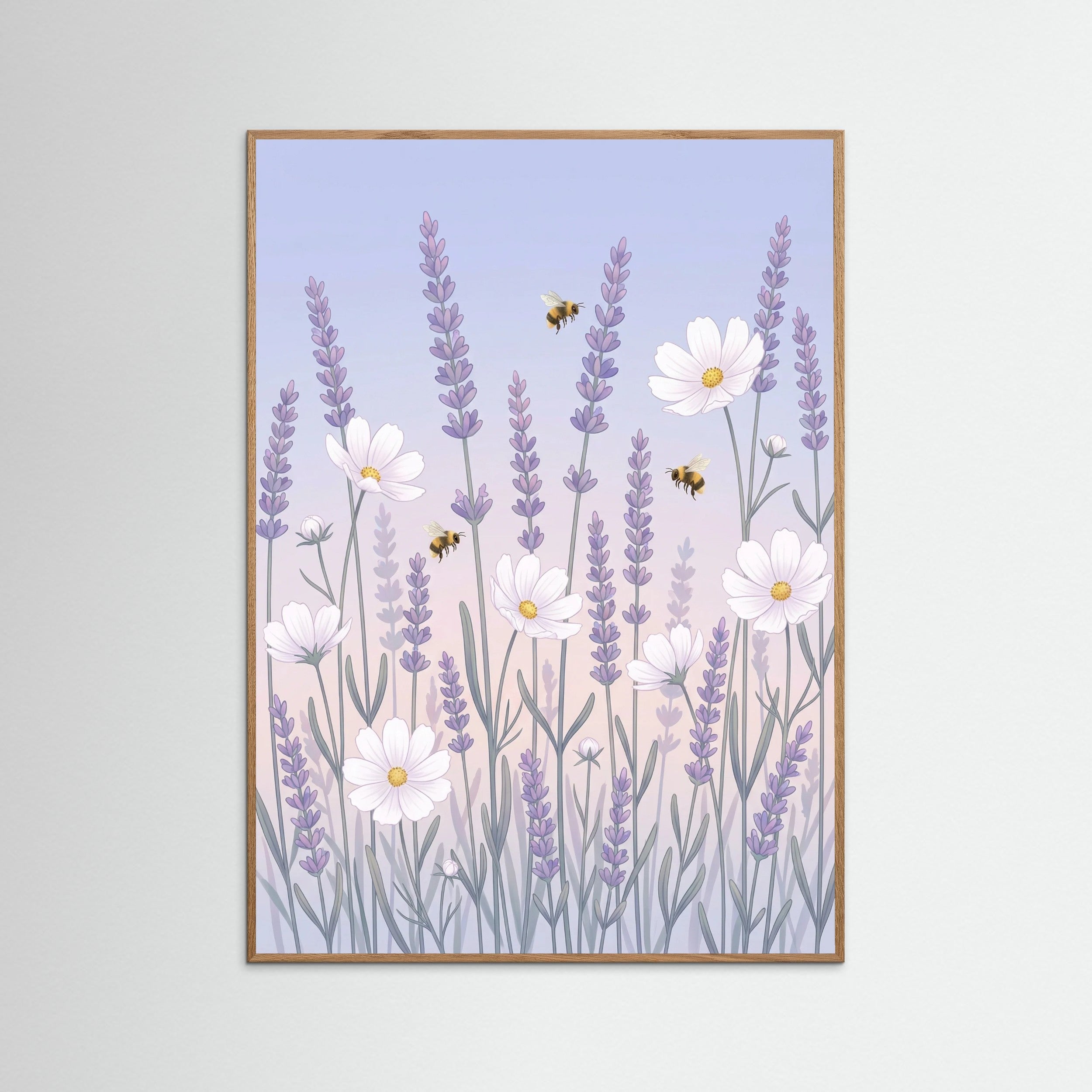 Oak Nature Whimsical Poppy Garden