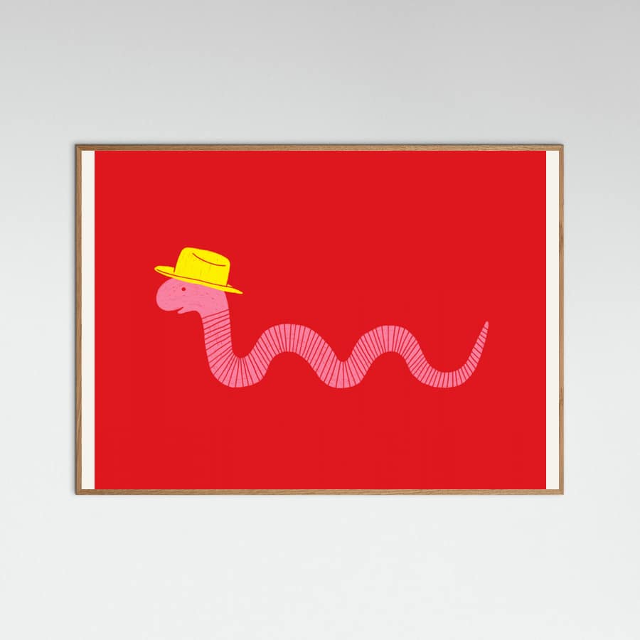 Plakat Wiggly Western Worm