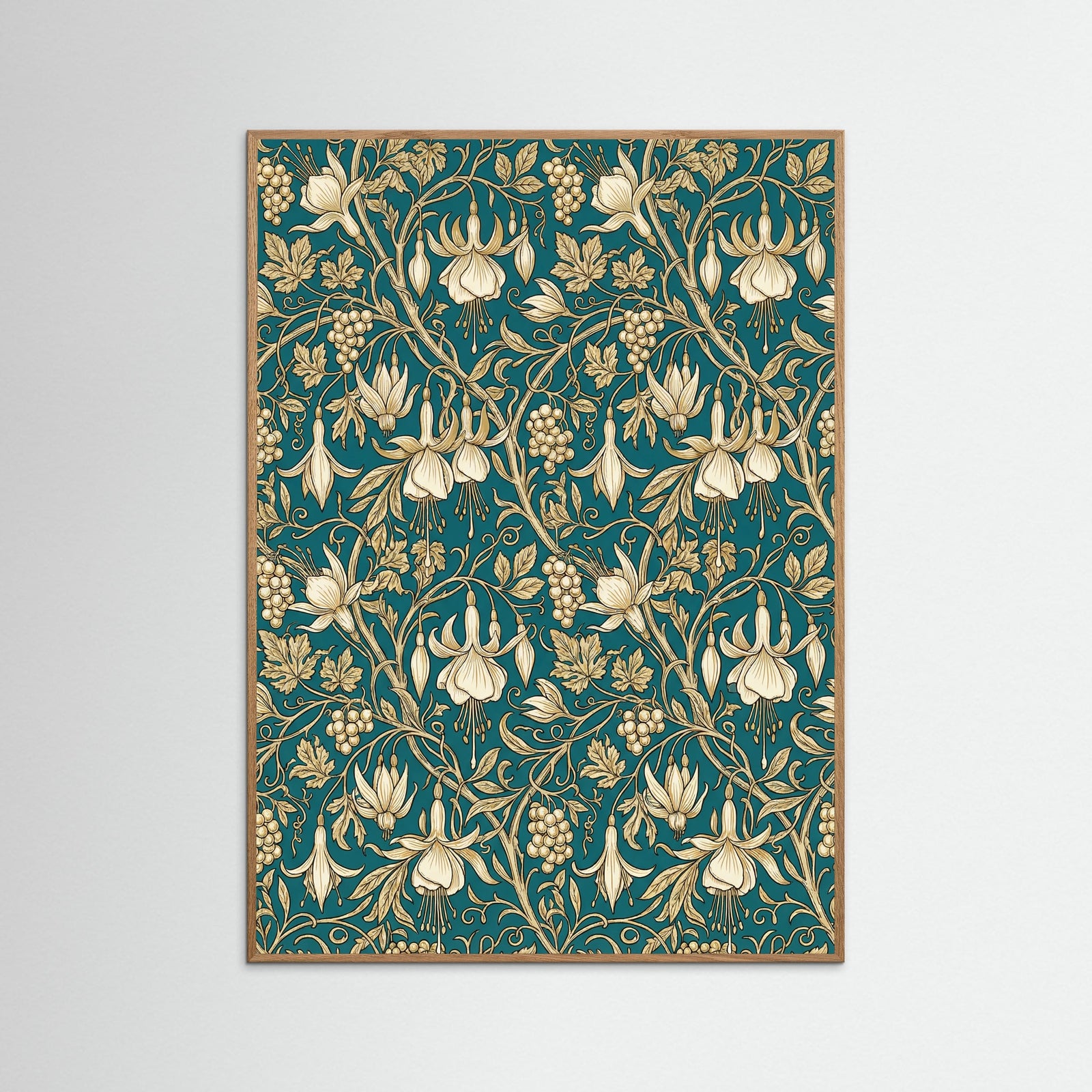 Oak Nature Wild Tulip Pattern