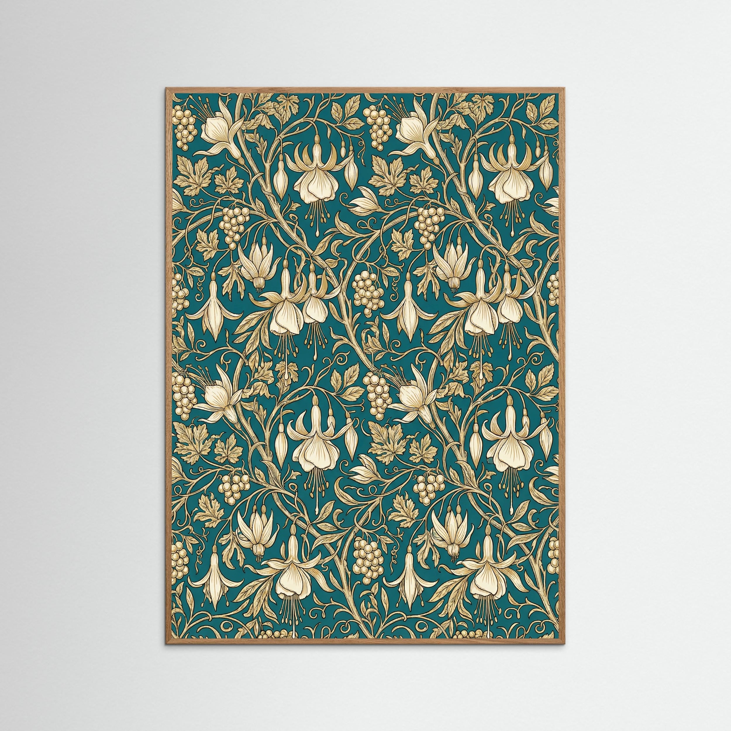 Oak Nature Wild Tulip Pattern