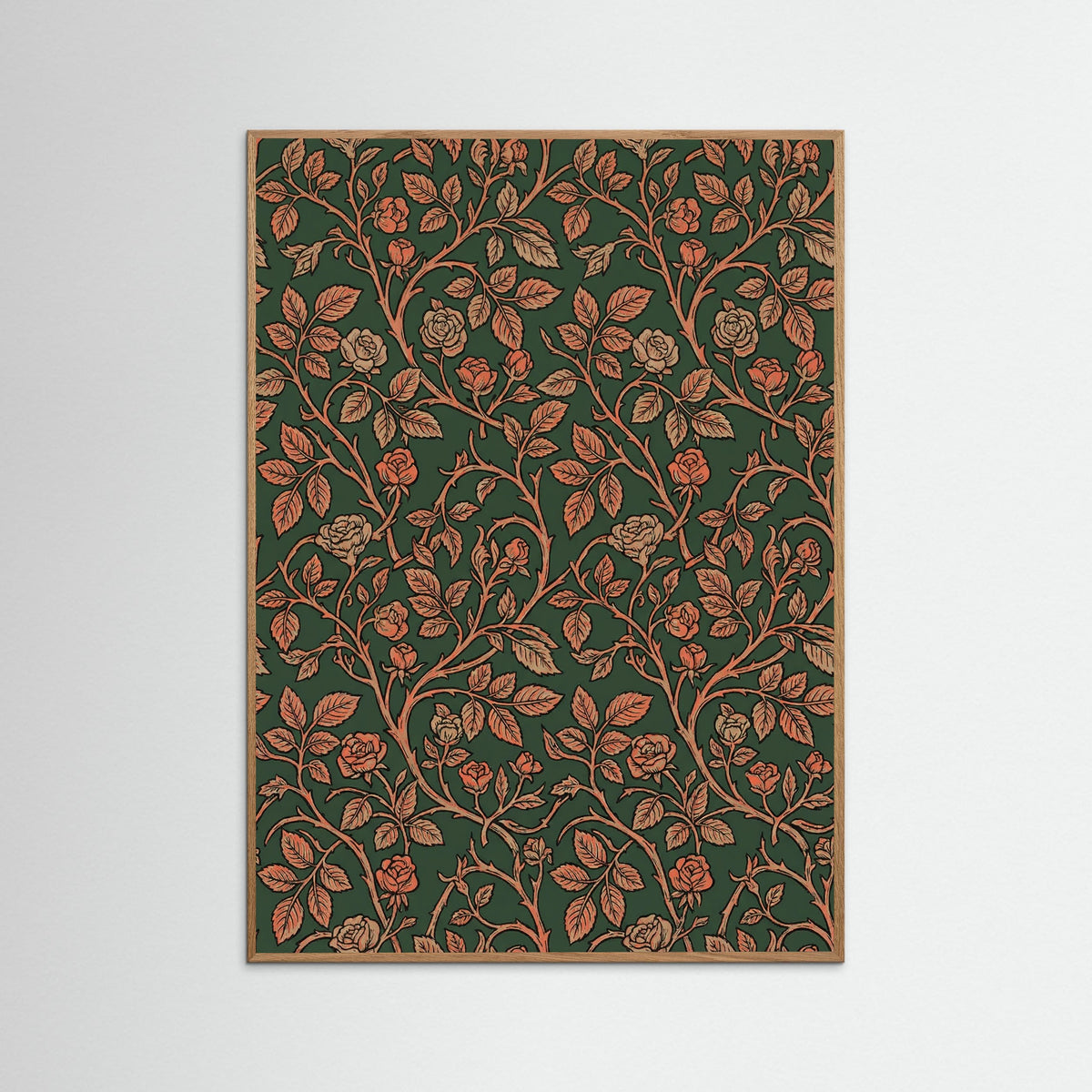 Oak Nature Willow Bough Pattern