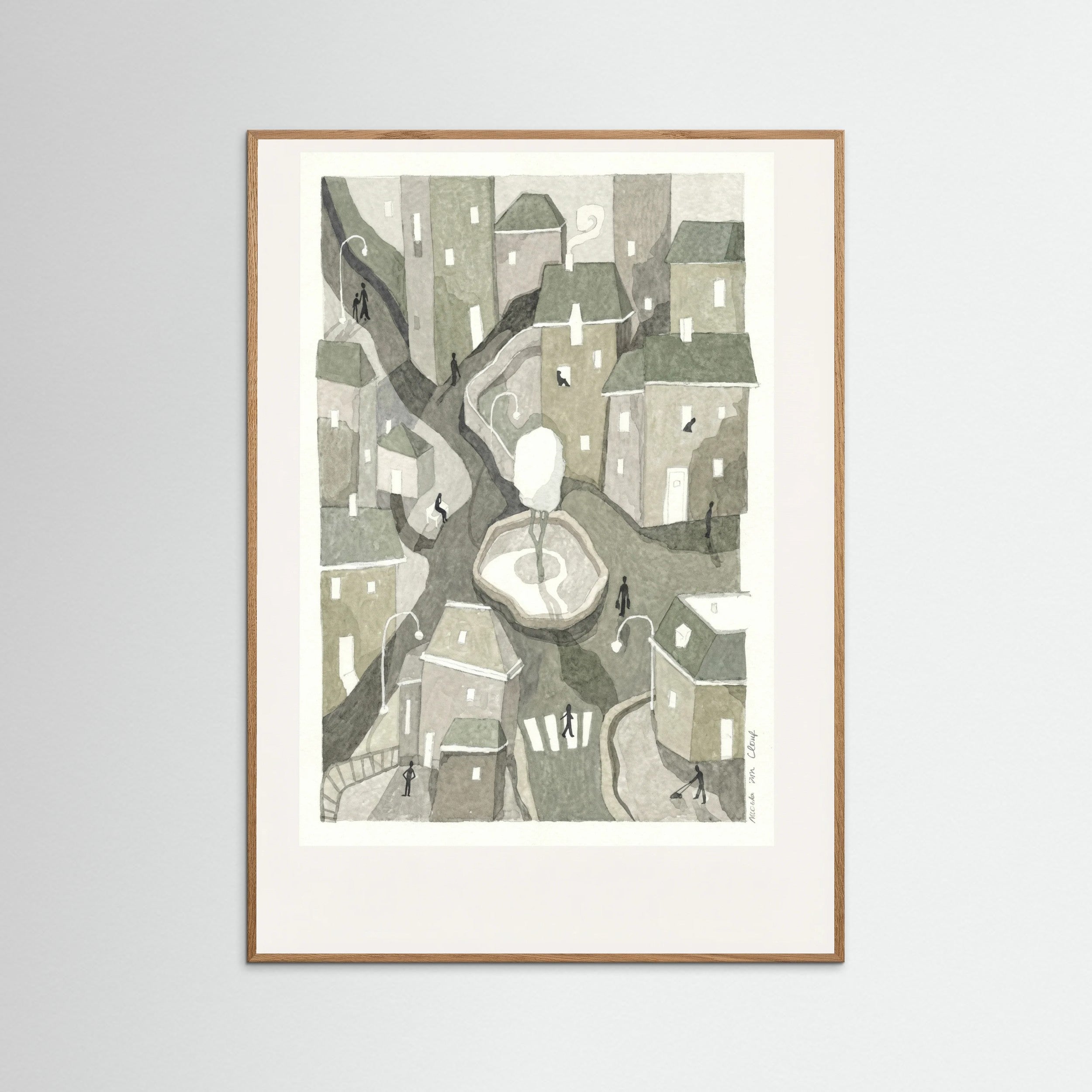 Oak Nature Winding Cityscape
