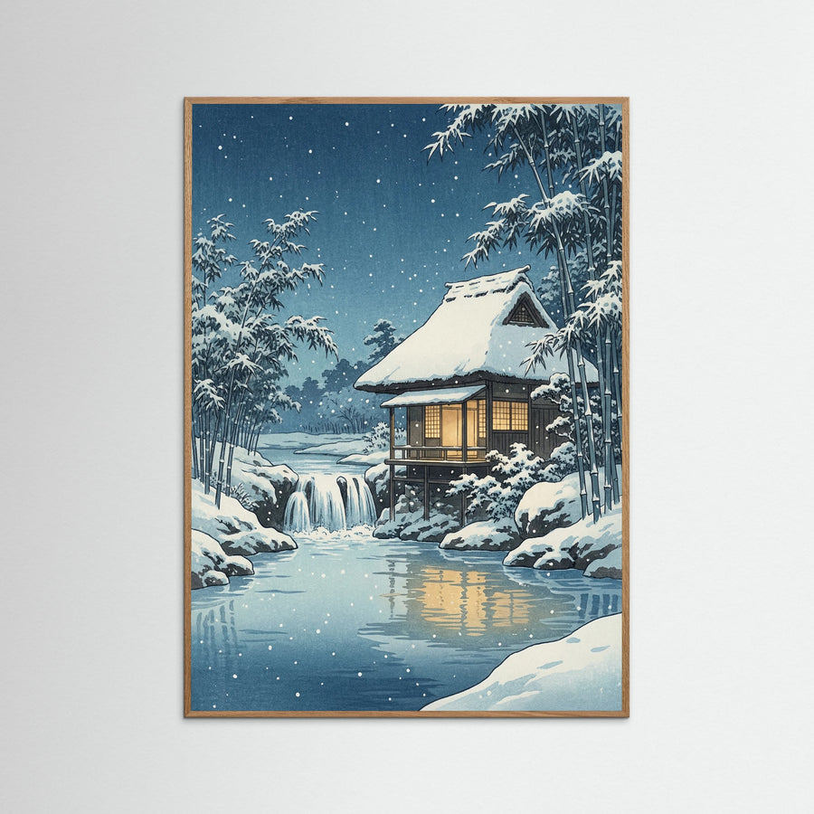 Winter Lakeside Shrine
