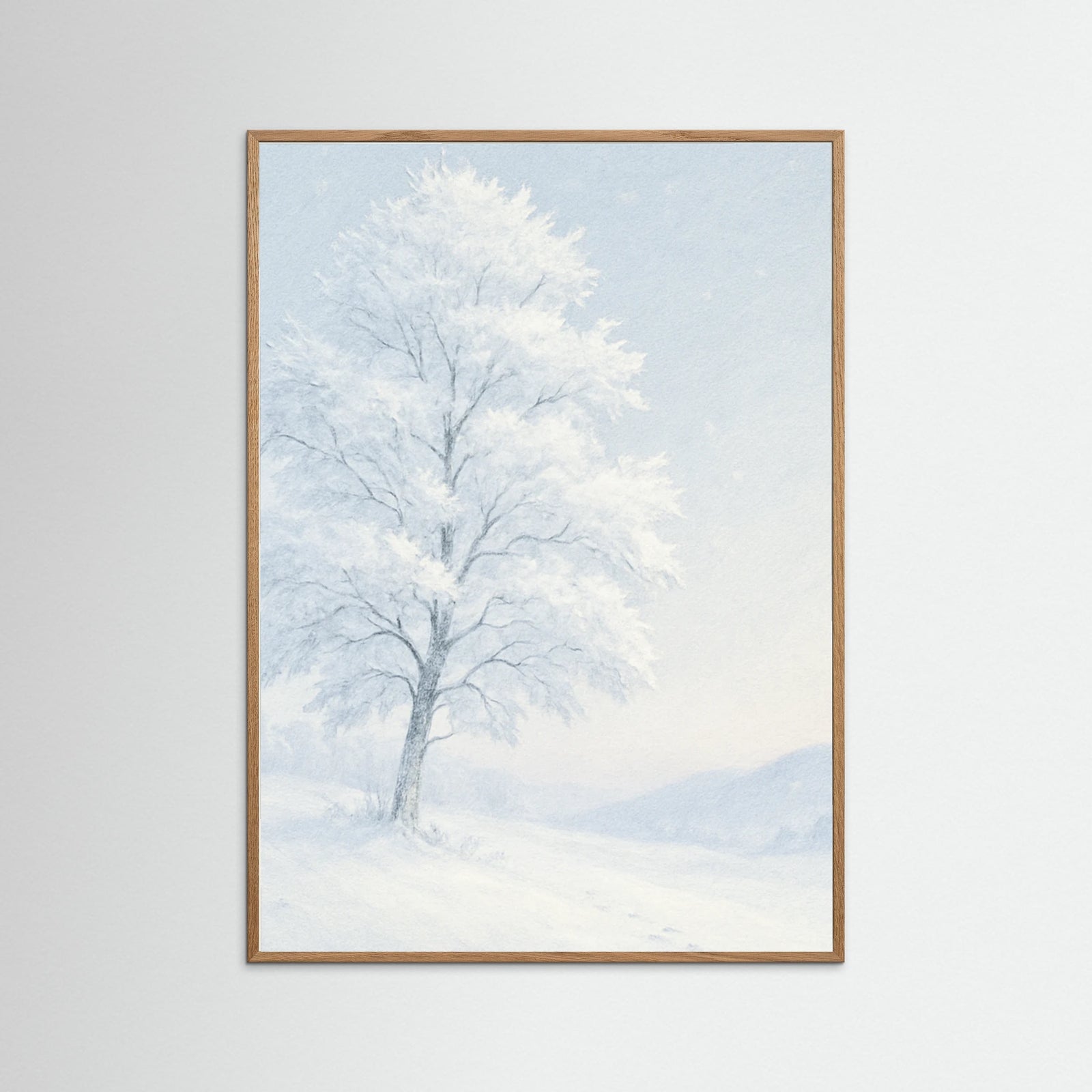 Oak Nature Winter Serenity