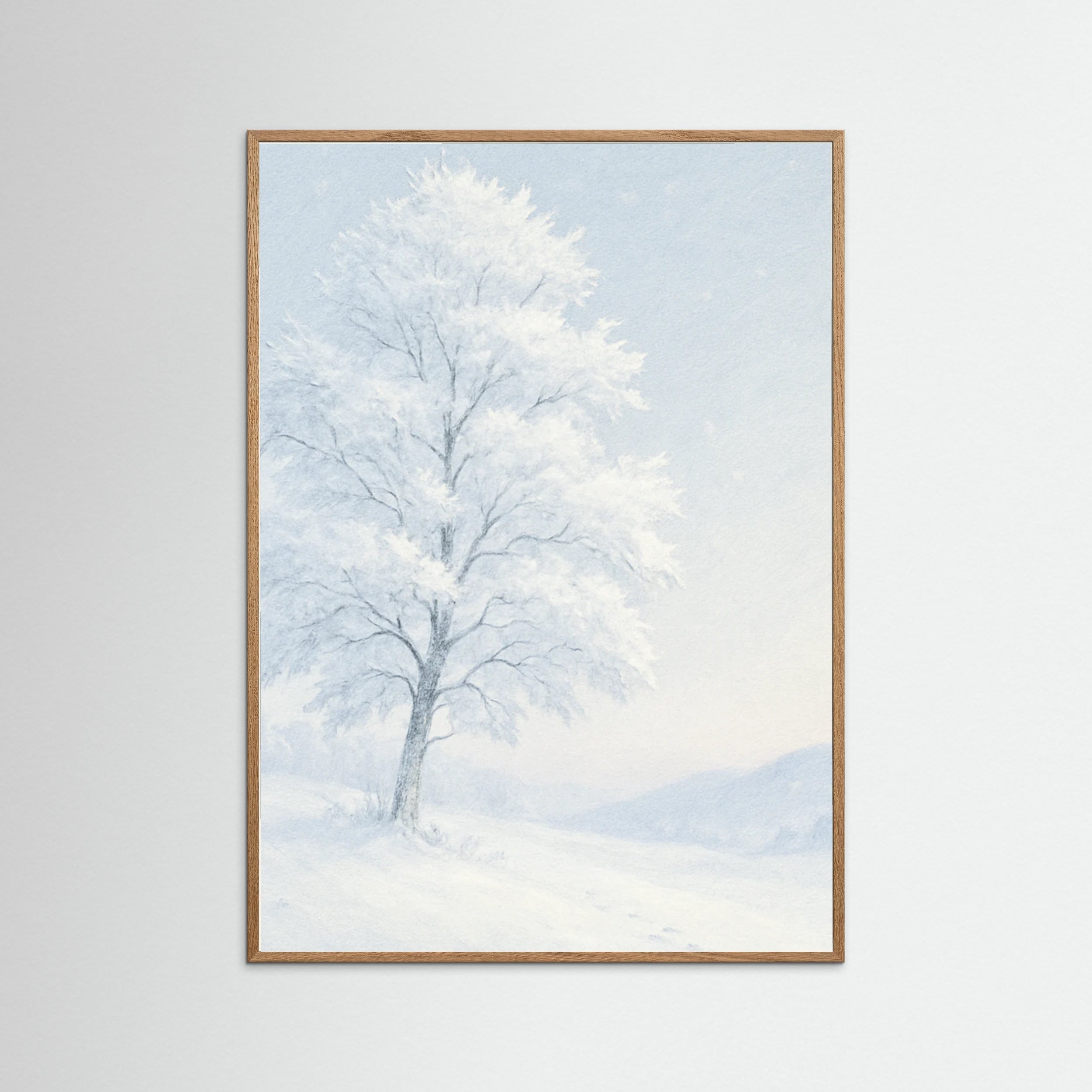 Oak Nature Winter Serenity