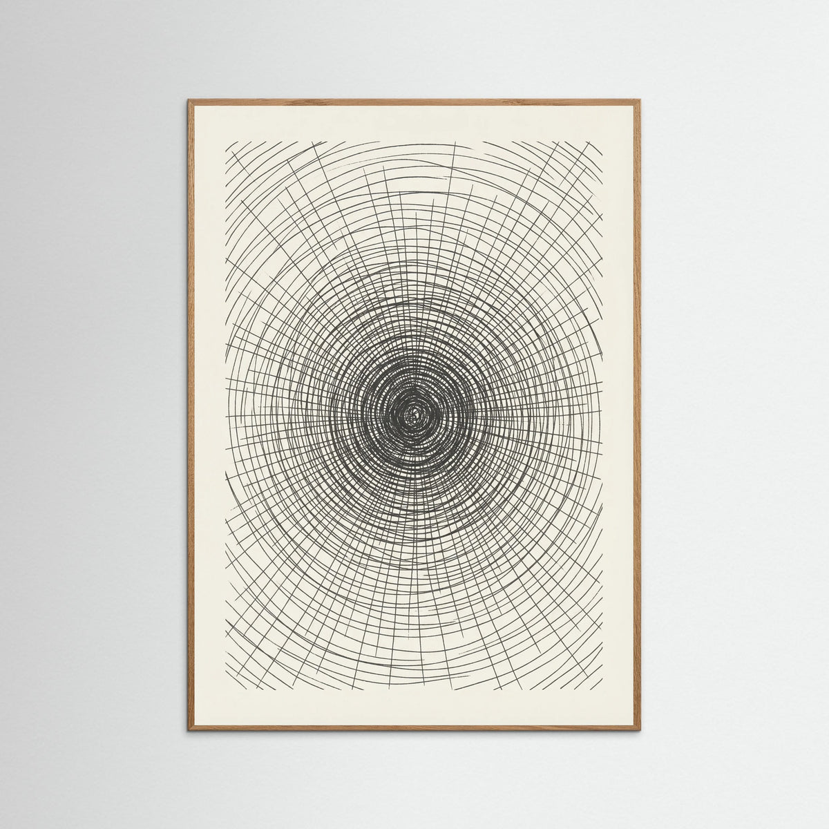 Oak Nature Woven Grid Study