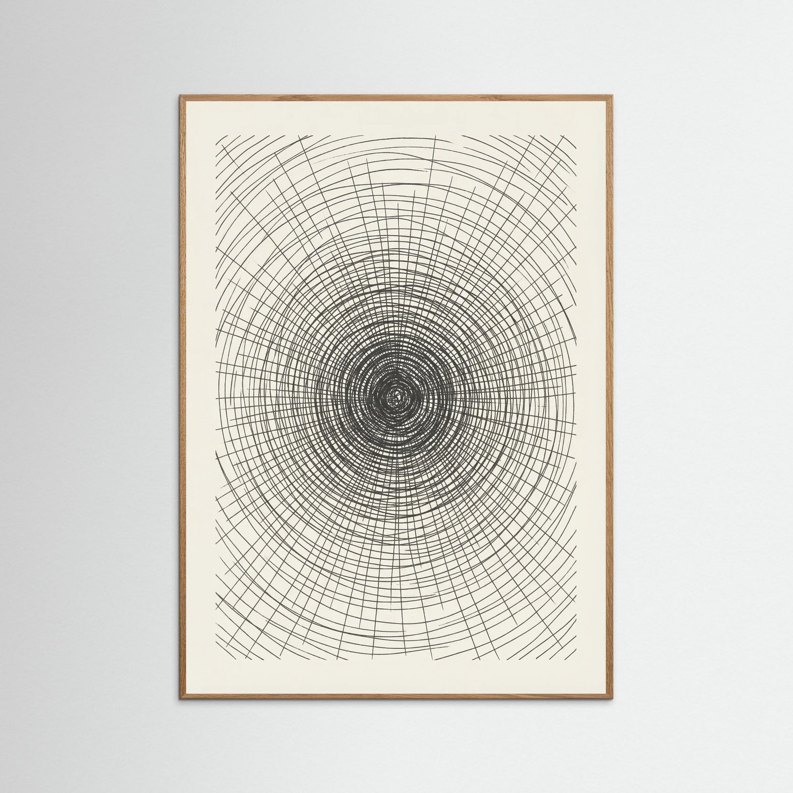 Oak Nature Woven Grid Study