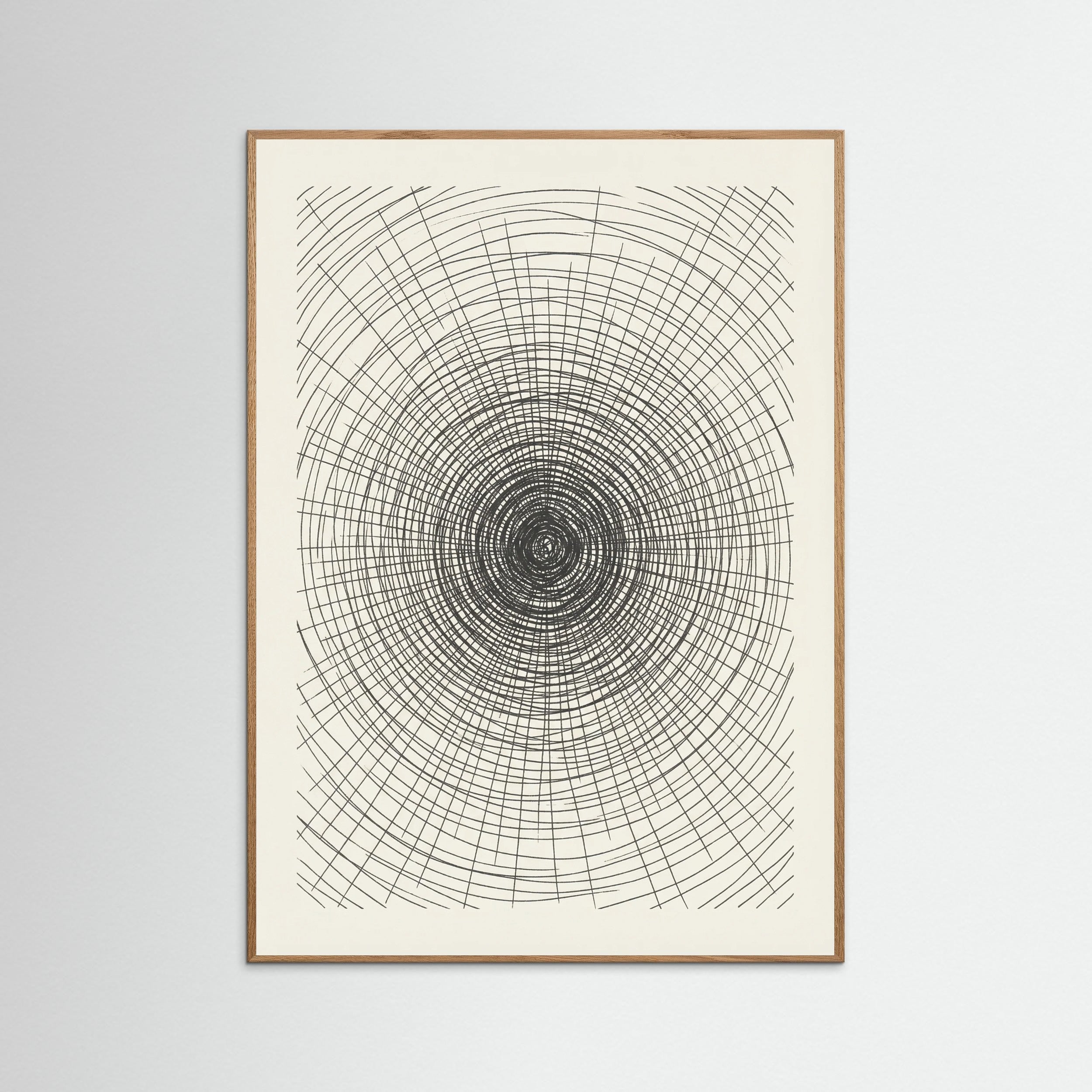 Oak Nature Woven Grid Study
