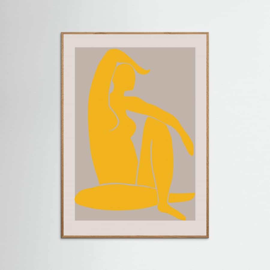 Yellow Figure Poster