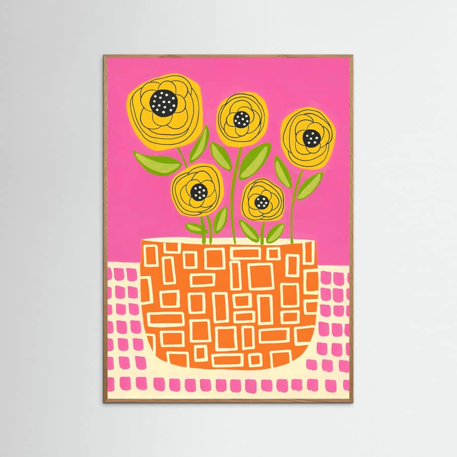 Yellow Roses Poster