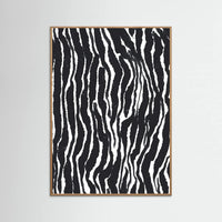 Oak Nature Zebra Pattern Poster