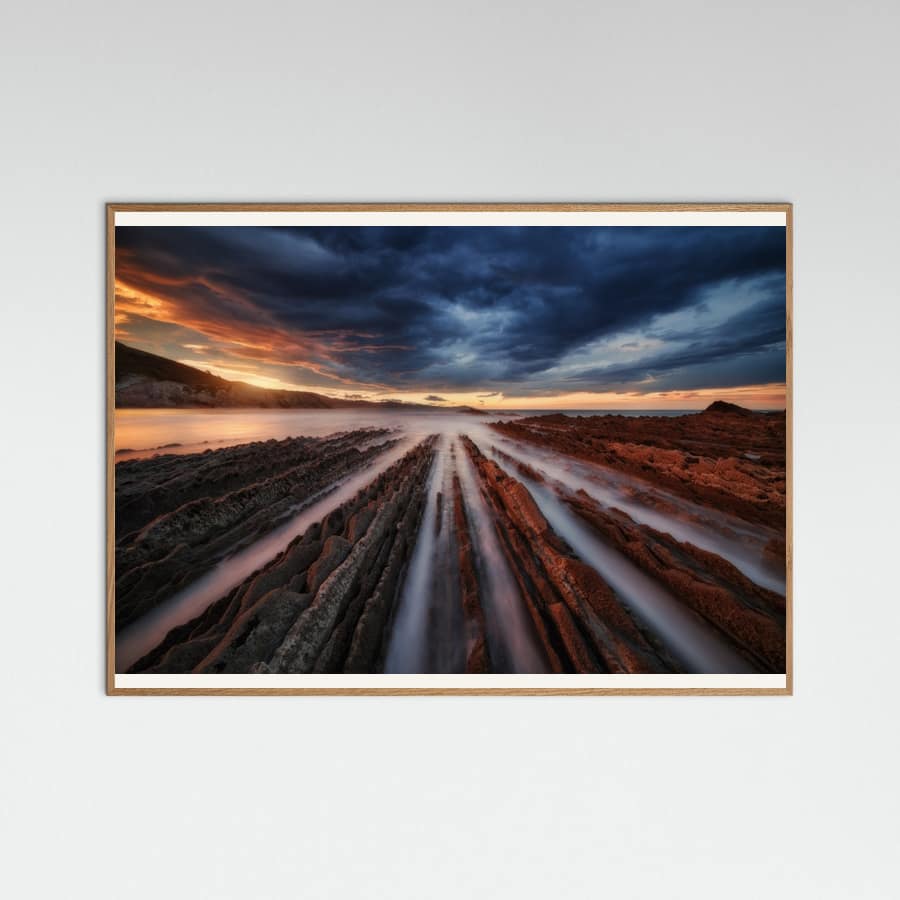 Zumaia Flysch 6 Poster – plakat og kunsttryk