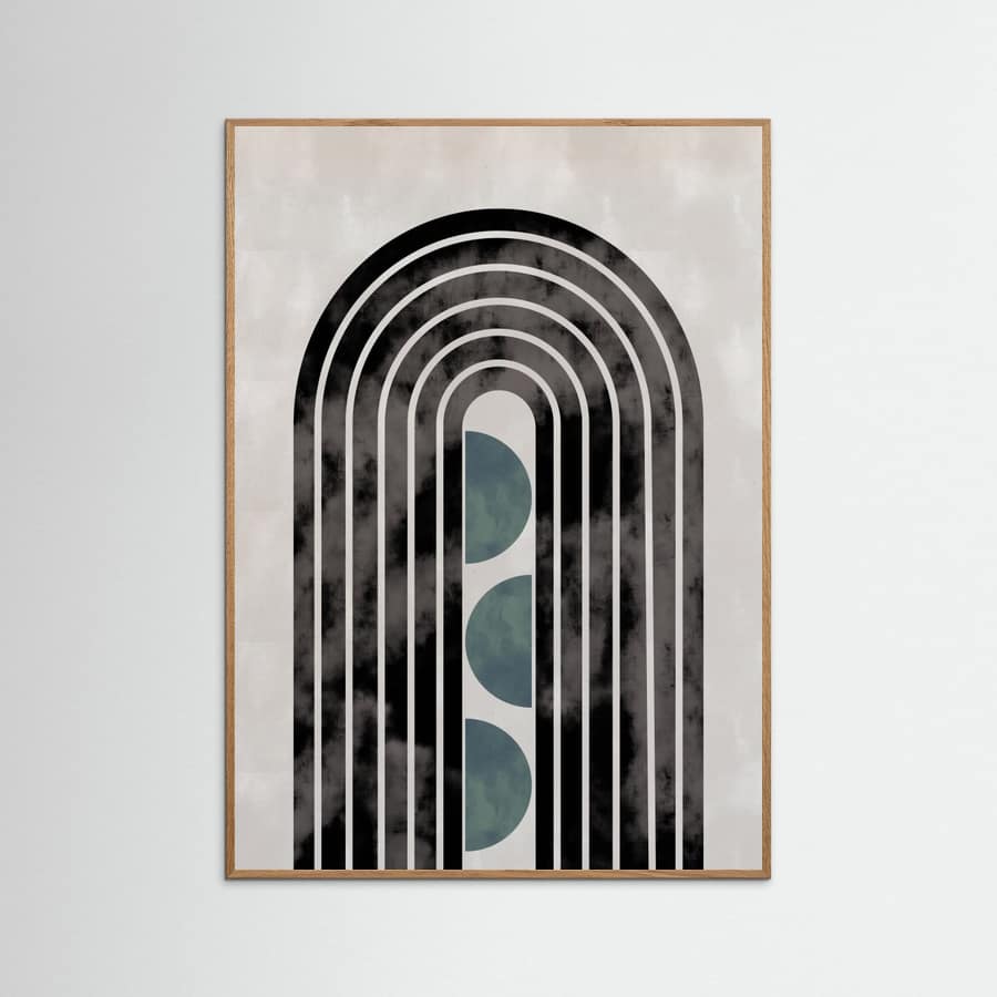arch_capsule_001_green Poster – Poster und Kunstdruck
