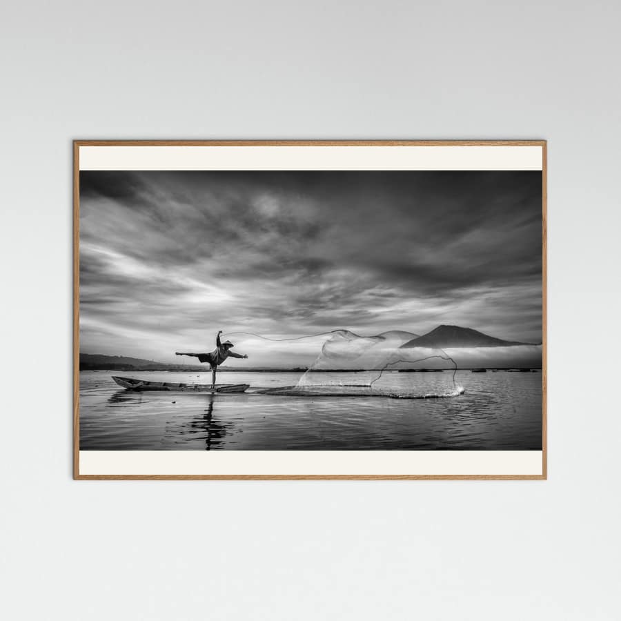 man behind the nets Poster – poster and art print