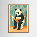 Oak Nature panda On Toilet