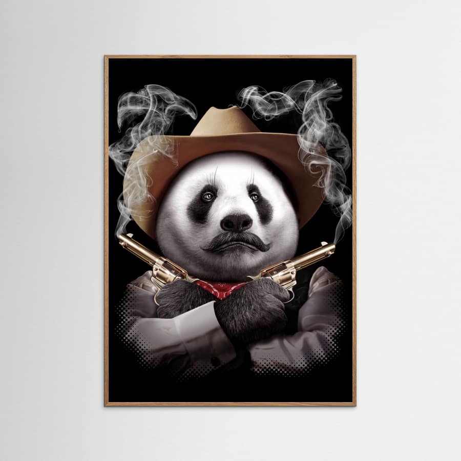 panda crossgun Poster