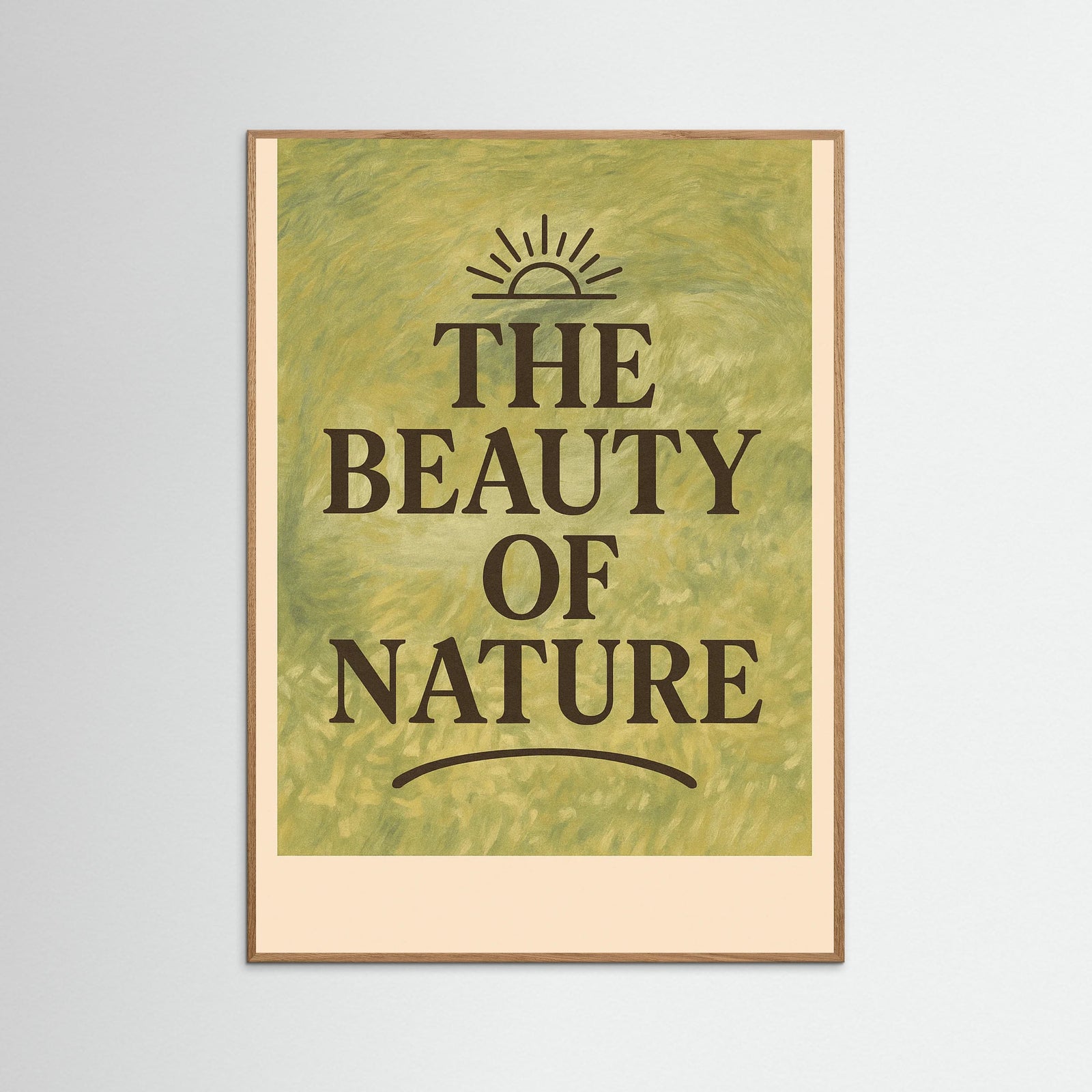 Oak Nature text Riverbank Springtime