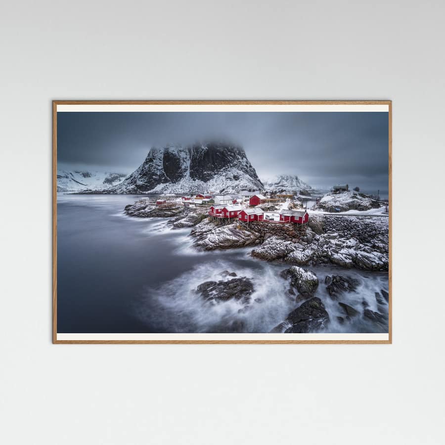 Plakat winter Lofoten islands