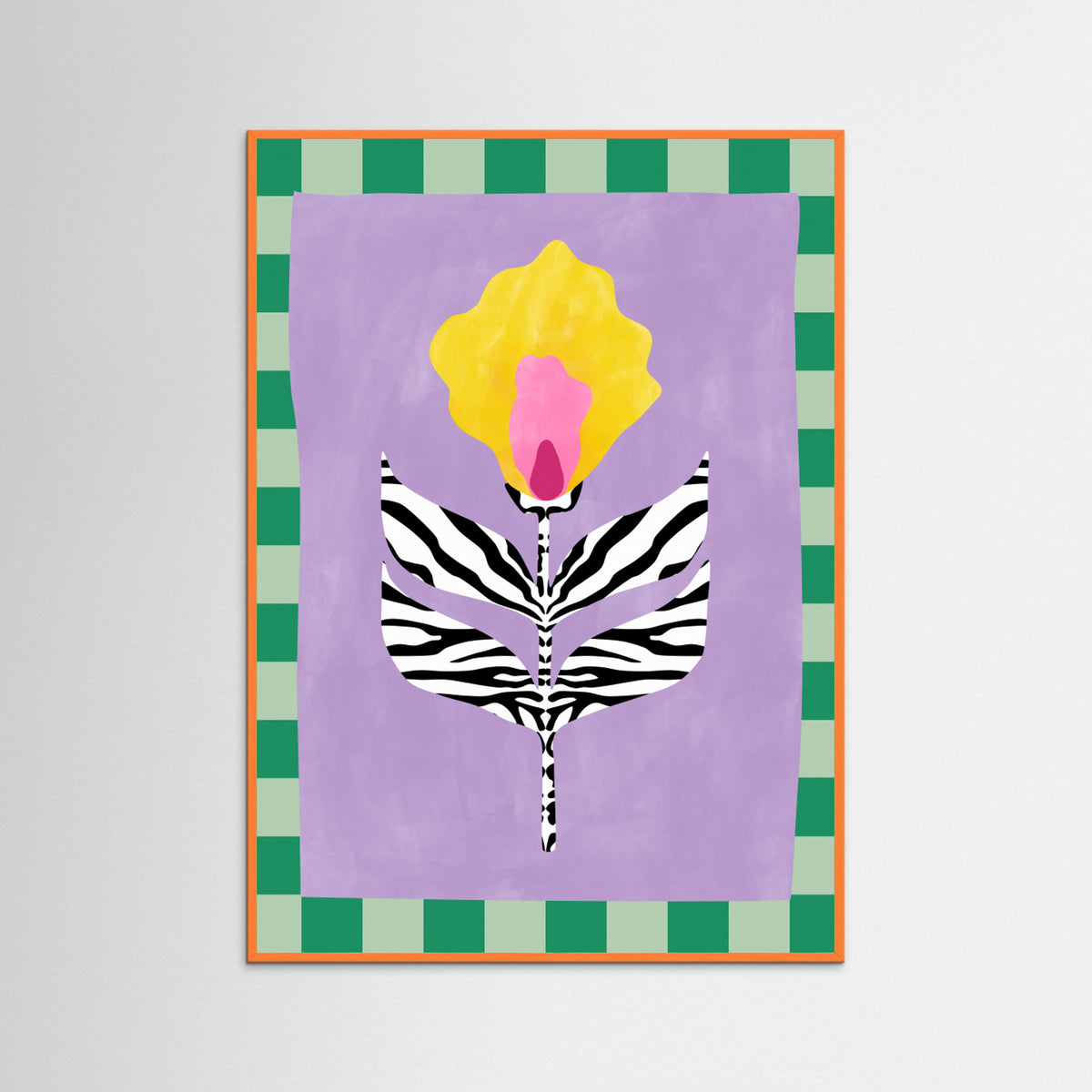 Orange Wood Abstract Composition No. 26 Poster