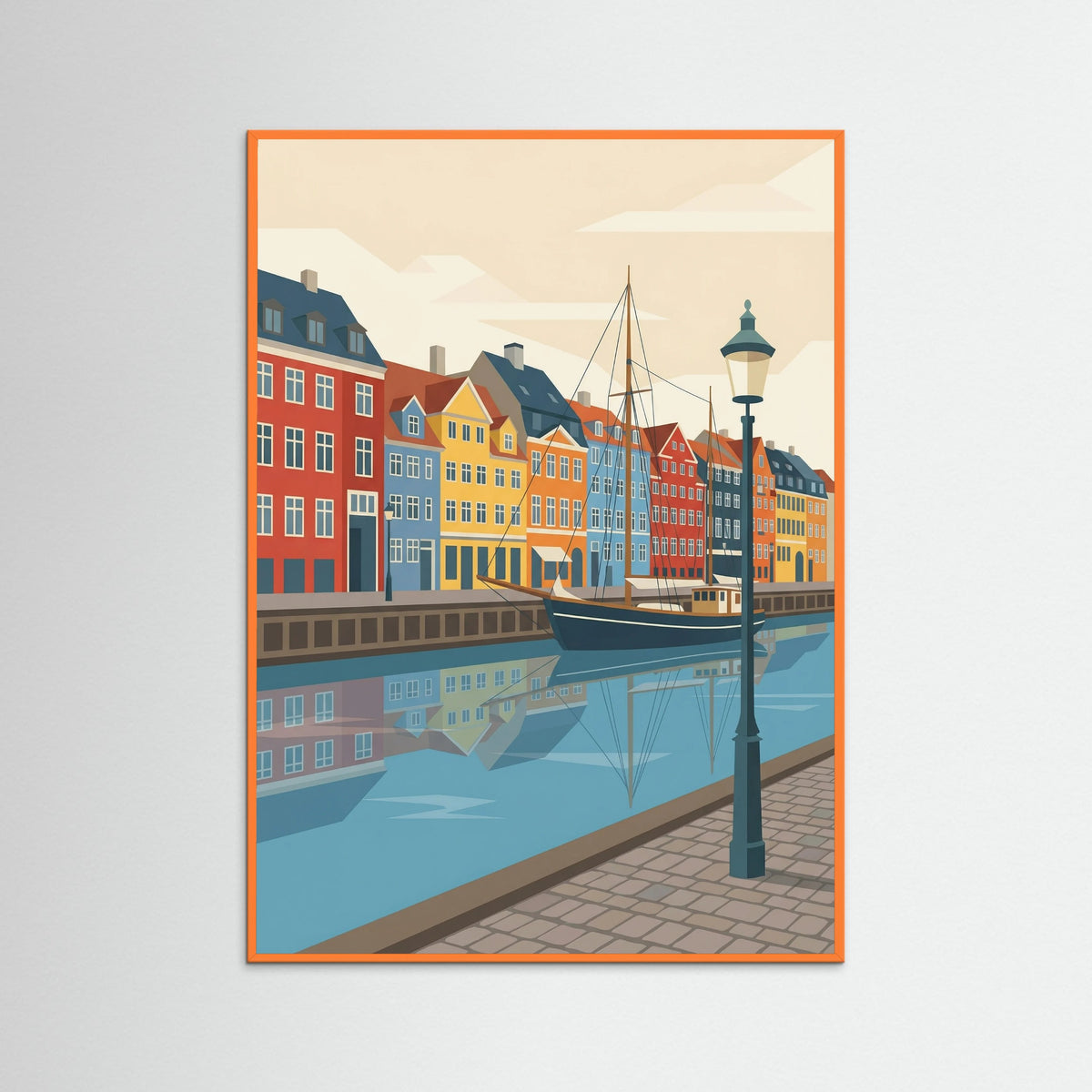 Orange Wood Aarhus Cityscape