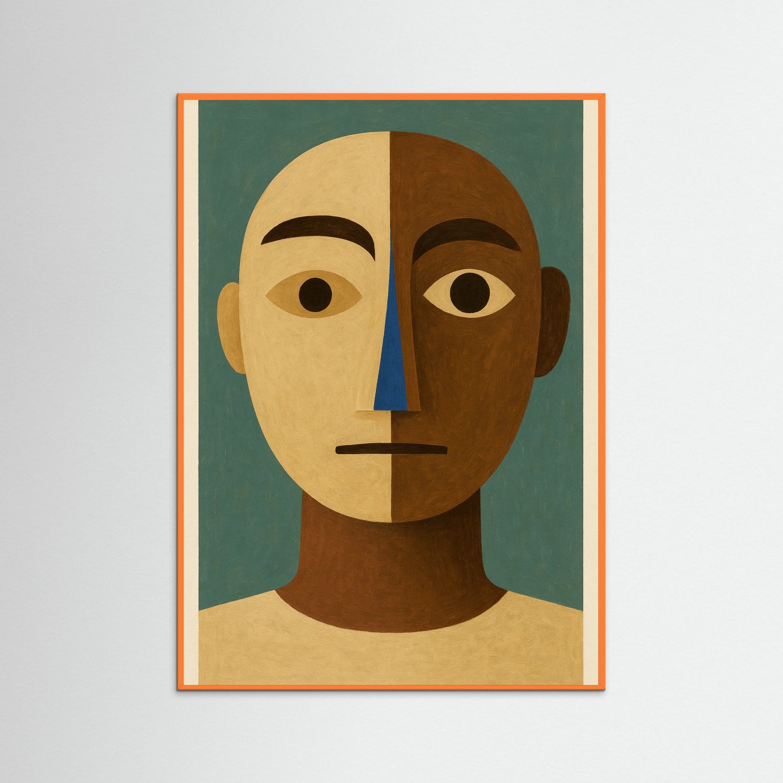 Orange Wood Ab Faces