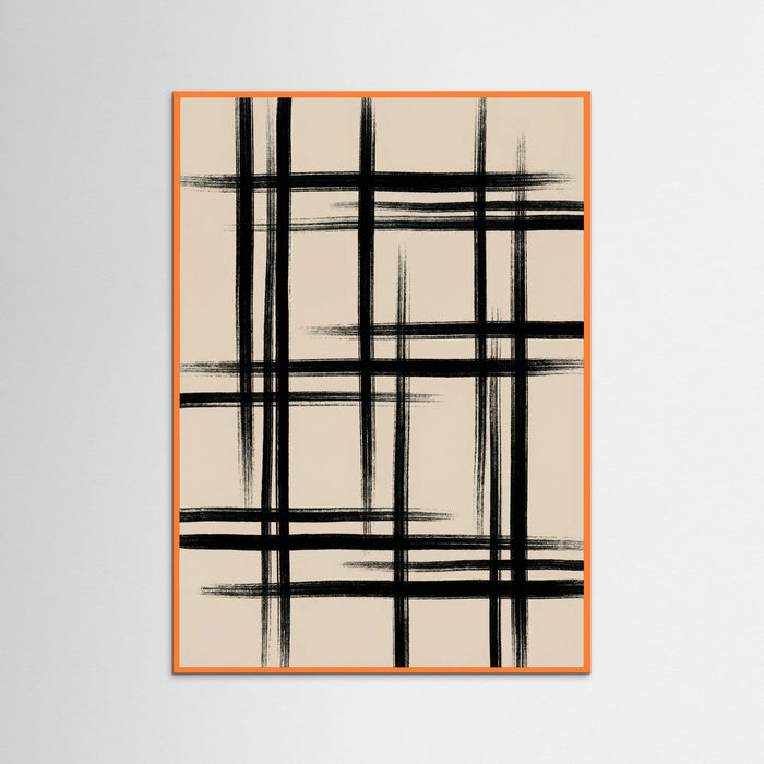 Orange Wood Abstract Arch