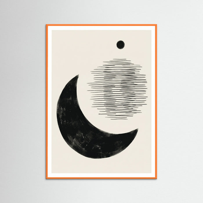 Orange Wood Abstract Balance